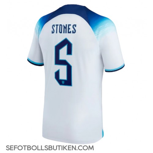 England John Stones #5 Replika Hemma matchkläder VM 2022 Korta ärmar